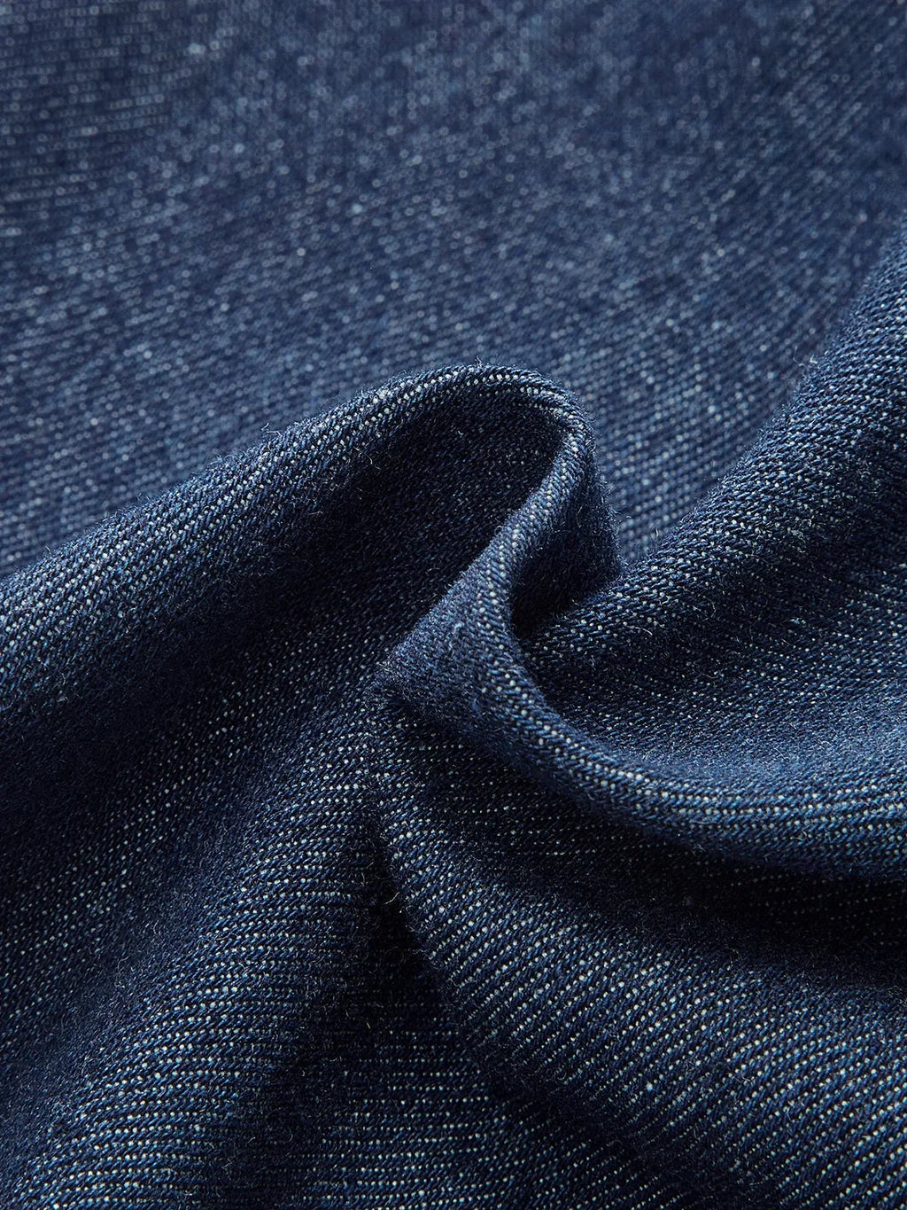 Navy Blue Buttoned Midi Denim Dress with V-Neck and Sleeveless Design for Office Summer