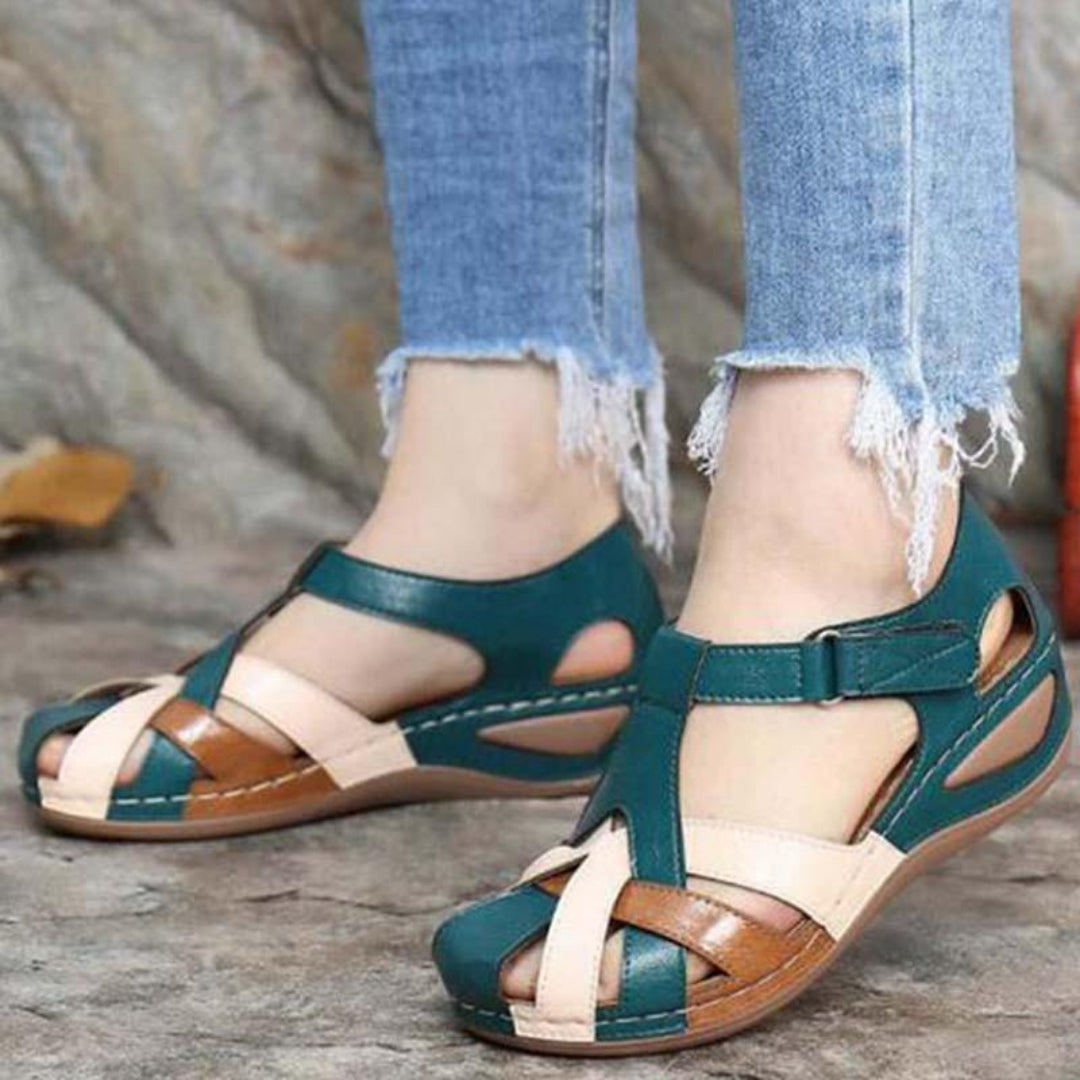 Women’s Spring Colourblock Closed Toe Sandals