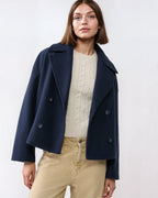 Short Crossed Wool Winter Jacket