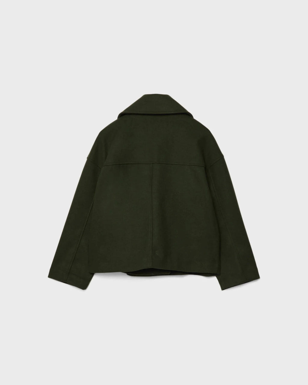 Short Crossed Wool Winter Jacket