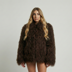 Chic Soft Plush Textured Coat