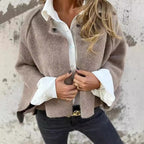Short Cashmere Blend Button Coat