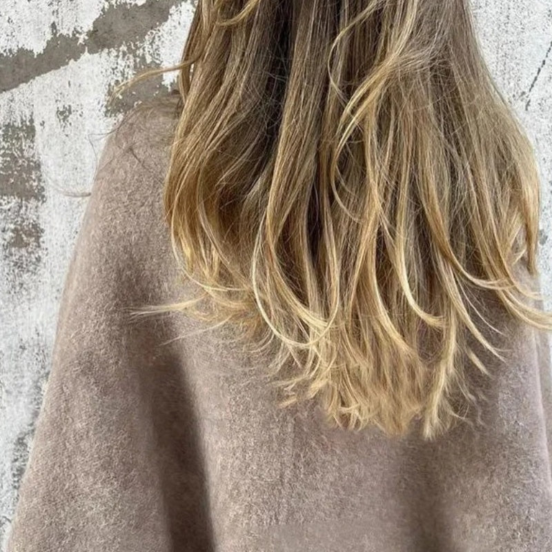Short Cashmere Blend Button Coat