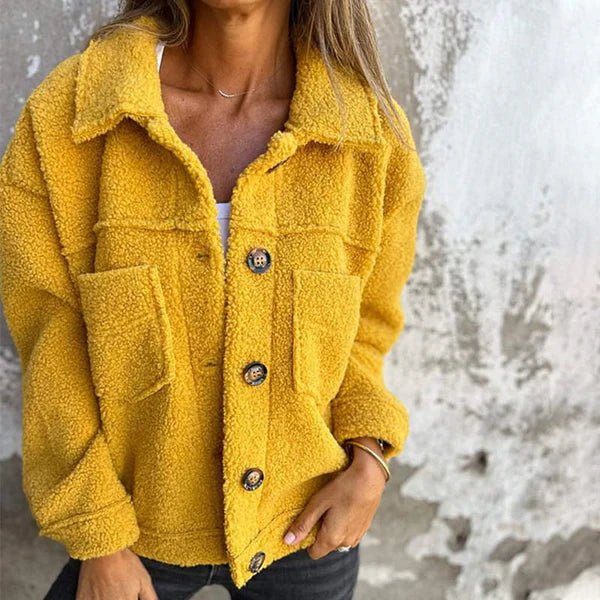 Short Wool Lapel Tailored Jacket