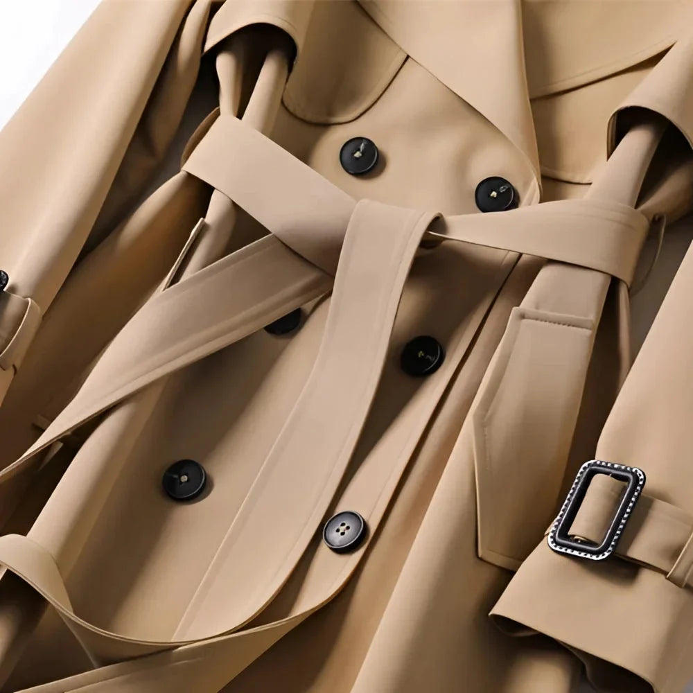 Belted Long Classic Trench Coat