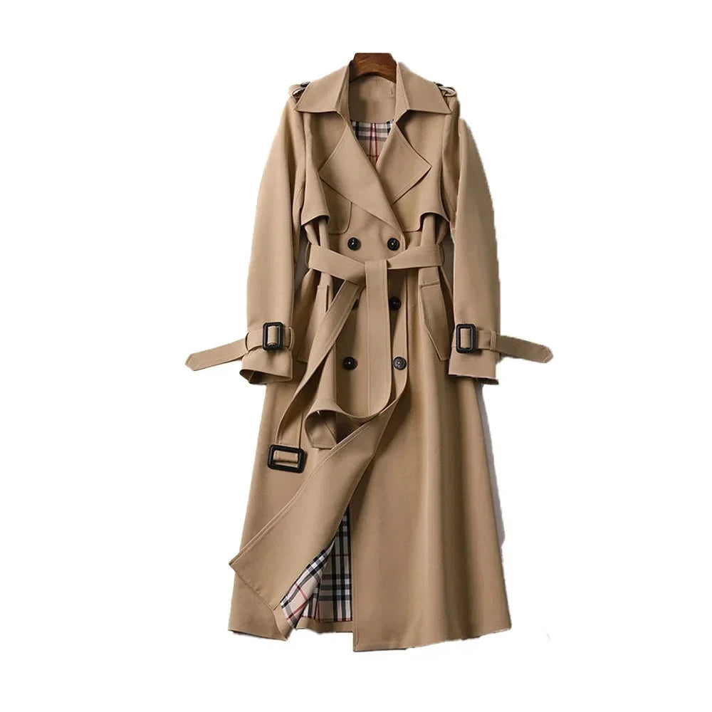 Belted Long Classic Trench Coat