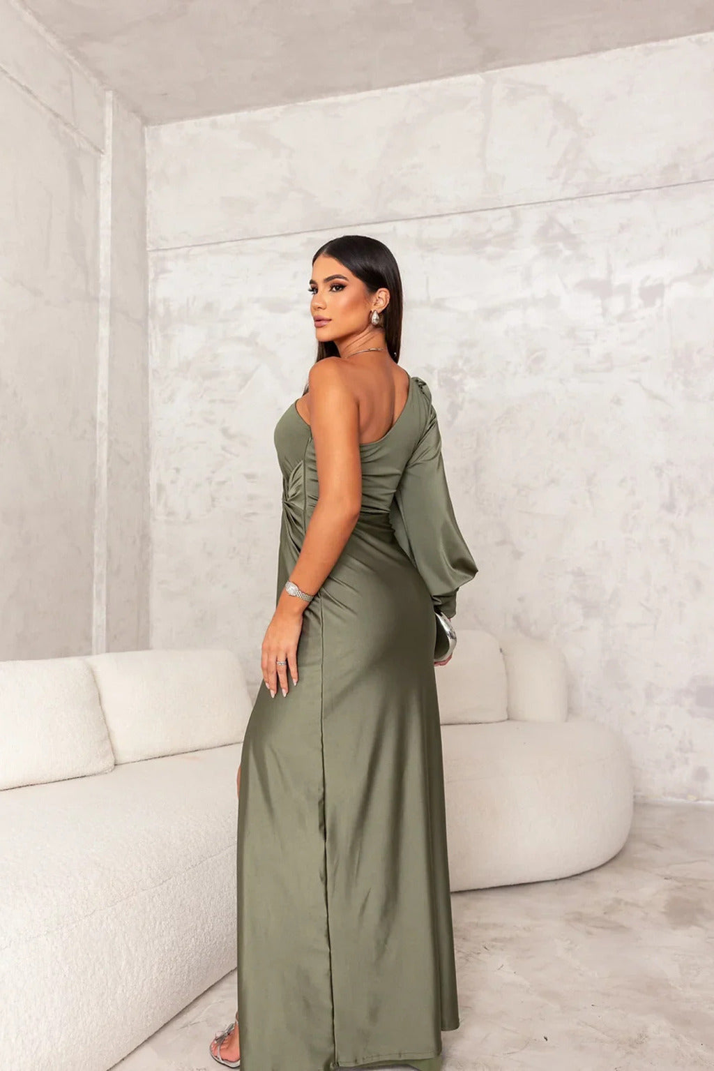 Women’s Sleeveless Maxi Dress – High Side Split – Floor-Length Evening Gown