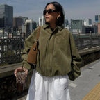 Oversized Zip-Up Trendy Bomber Jacket