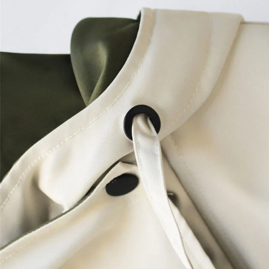 Windbreaker Jacket Removable Hood Shell