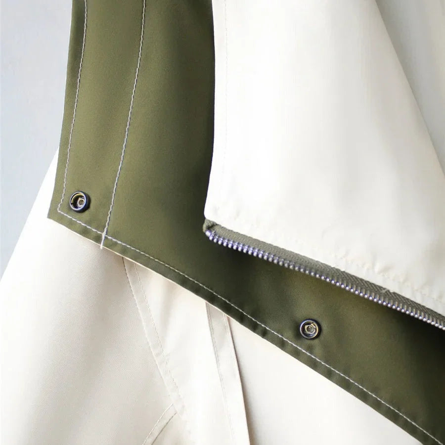 Windbreaker Jacket Removable Hood Shell