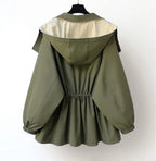 Windbreaker Jacket Removable Hood Shell