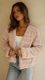 Short Faux Fur Collar Jacket