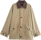 Mid-Season Corduroy Collar Casual Jacket