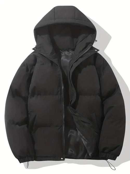 Adjustable Hooded Padded Winter Jacket