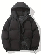 Adjustable Hooded Padded Winter Jacket