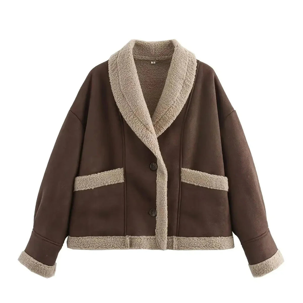 Winter Faux Suede Lined Jacket