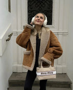 Winter Faux Suede Lined Jacket
