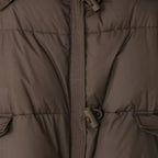 Faux Fur Collar Ribbed Jacket