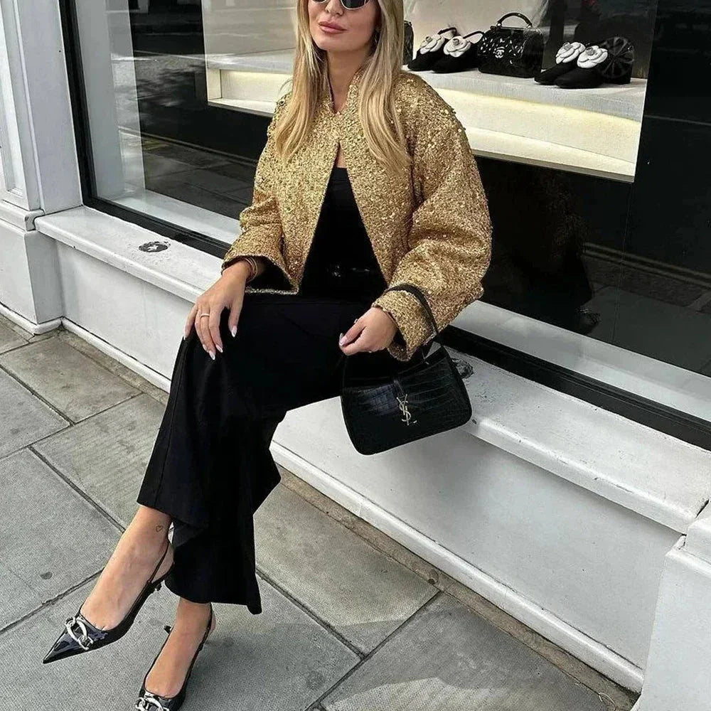 Chic Elegant Sequined Party Jacket