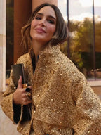 Chic Elegant Sequined Party Jacket