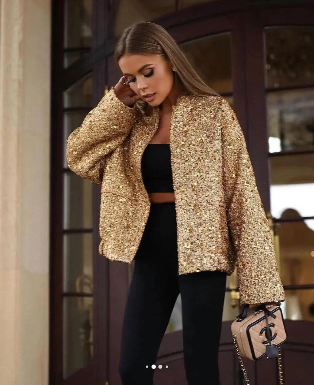 Chic Elegant Sequined Party Jacket