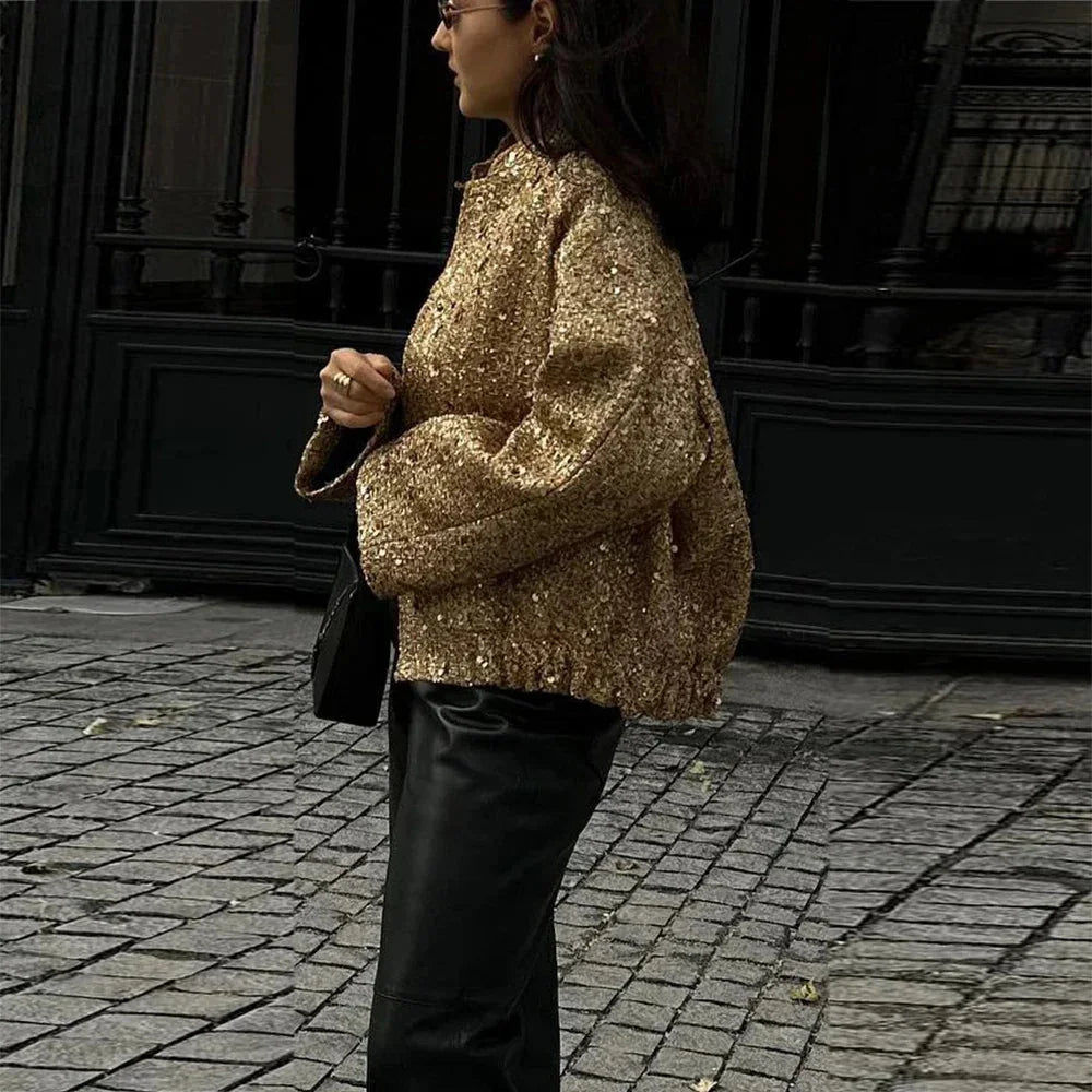Chic Elegant Sequined Party Jacket