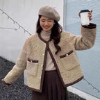 Short Soft Plush Fleece Jacket