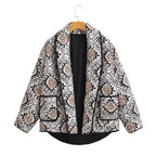 Colourful Padded Wide Sleeve Jacket