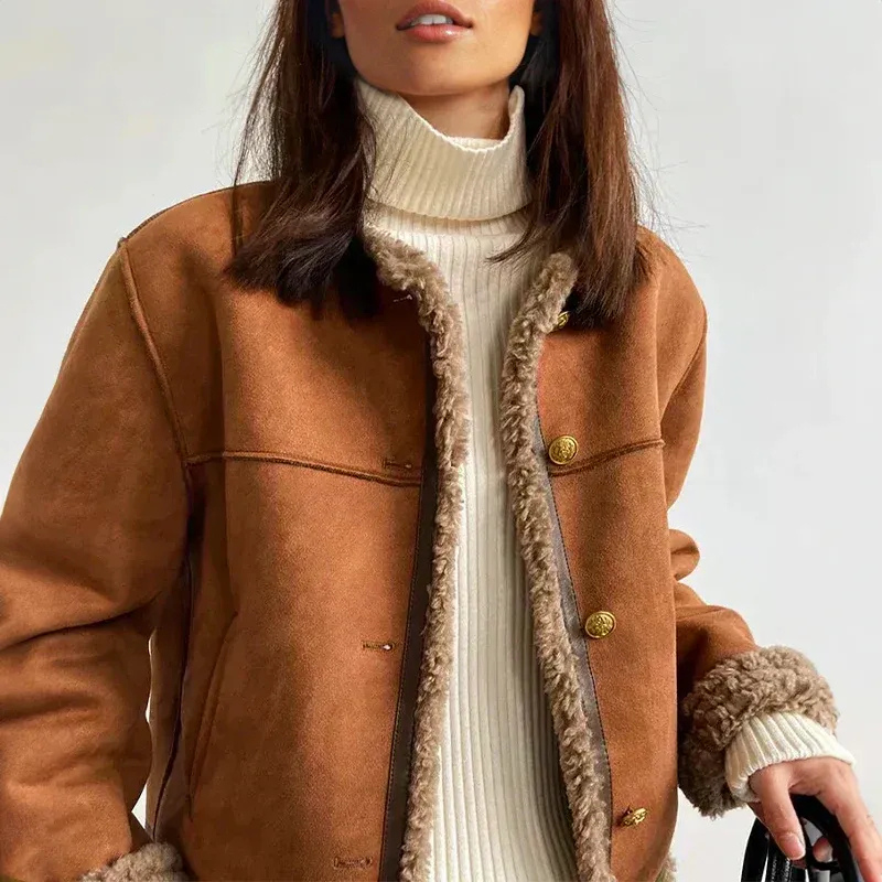 Warm Brown Vintage Winter Jacket