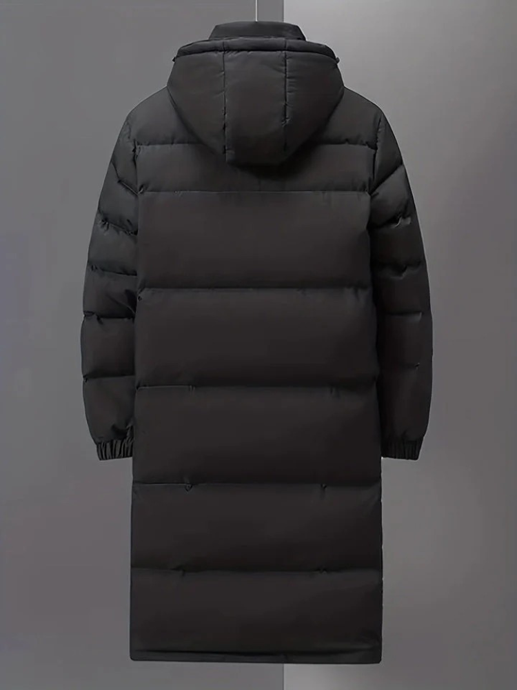 Long Warm Padded Puffer Jacket
