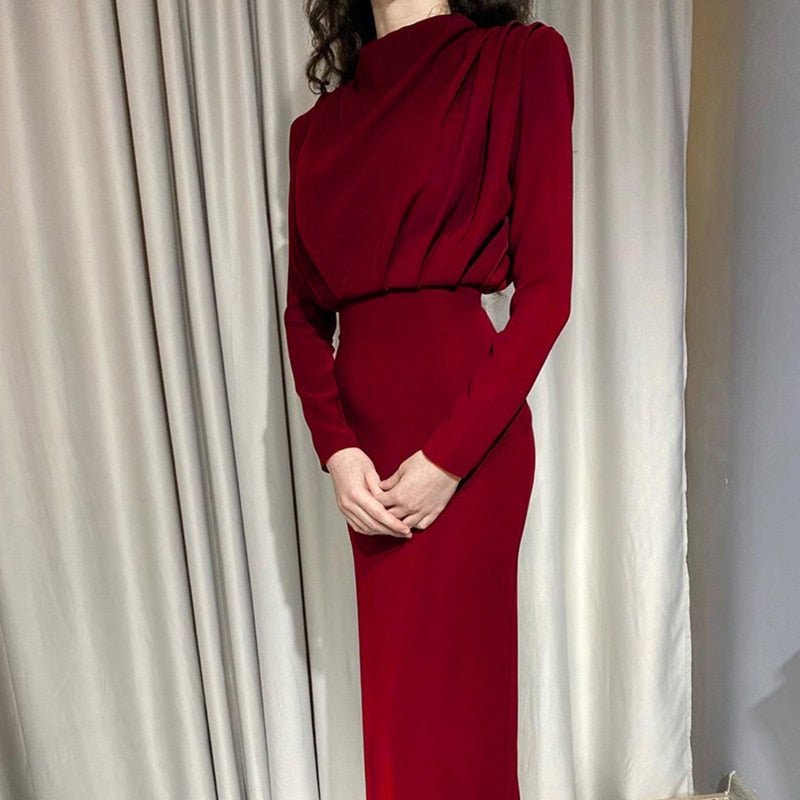 Women's Sleeveless Draped Midi Dress
