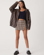 Oversized Faux Leather Biker Jacket