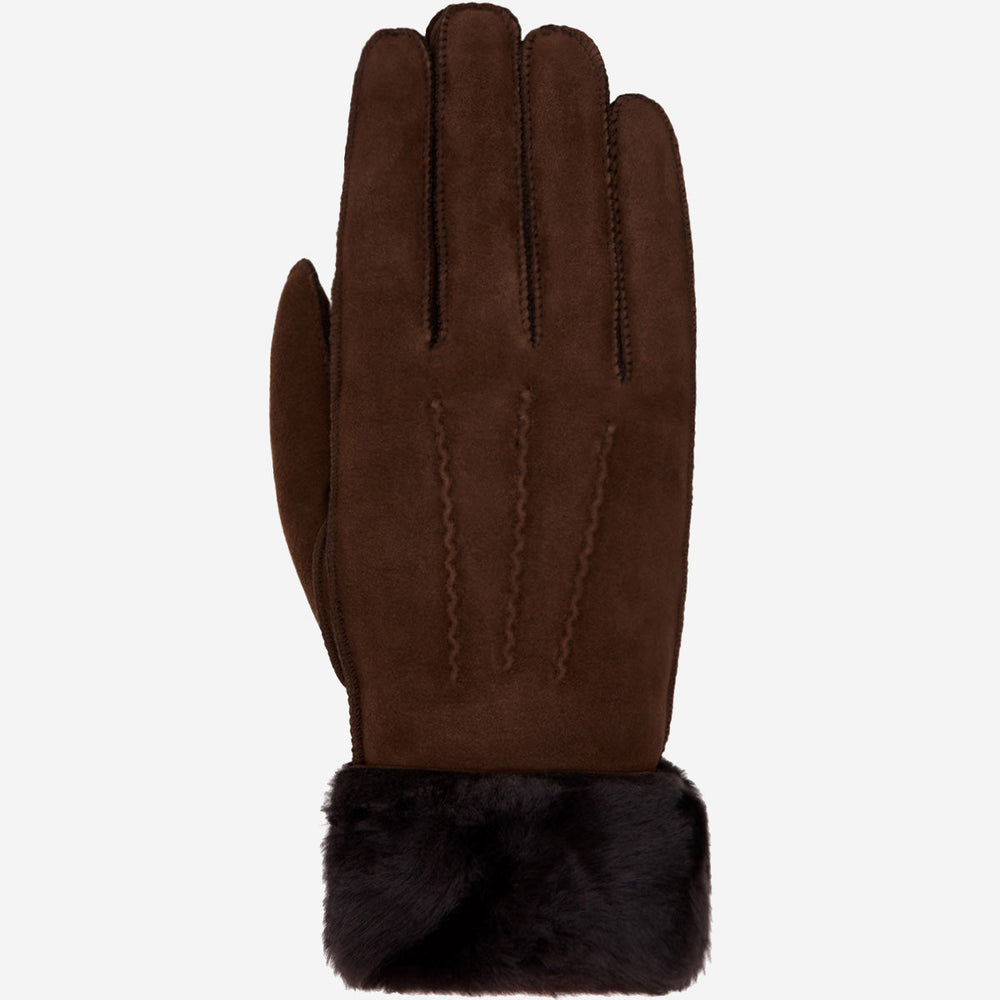 Women's Gloves with Stitched Back and Plush Cuffs